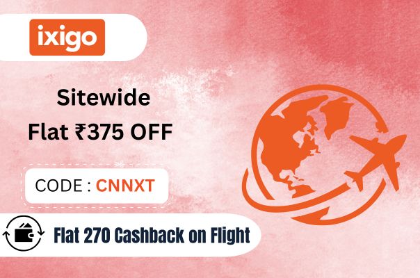 ixigo : Flat ₹375 OFF