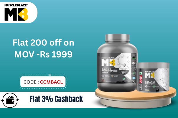 Muscleblaze Offer – Flat ₹200 OFF