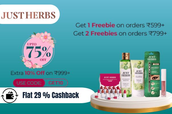 Just Herbs – Up to 75% OFF + Freebies + Extra Discounts