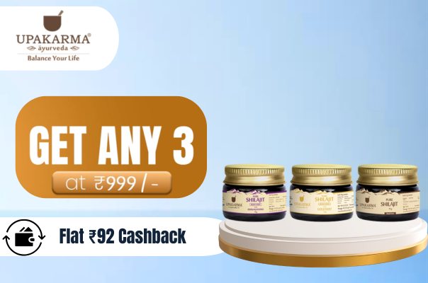 Upakarma Ayurveda Deal: Get Any 3 at ₹999