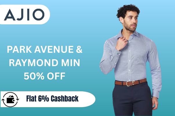 ajio : Park Avenue & Raymond Min 50% Off